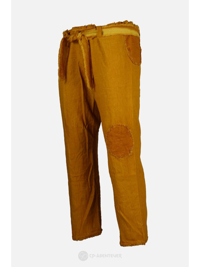 Mittelalterliche Hose "Buri" Gelb Seite
